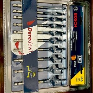 10 piece spade bit set- brand new never opened